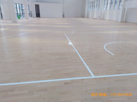 重慶重光小學(xué)籃球館運動地板施工案例